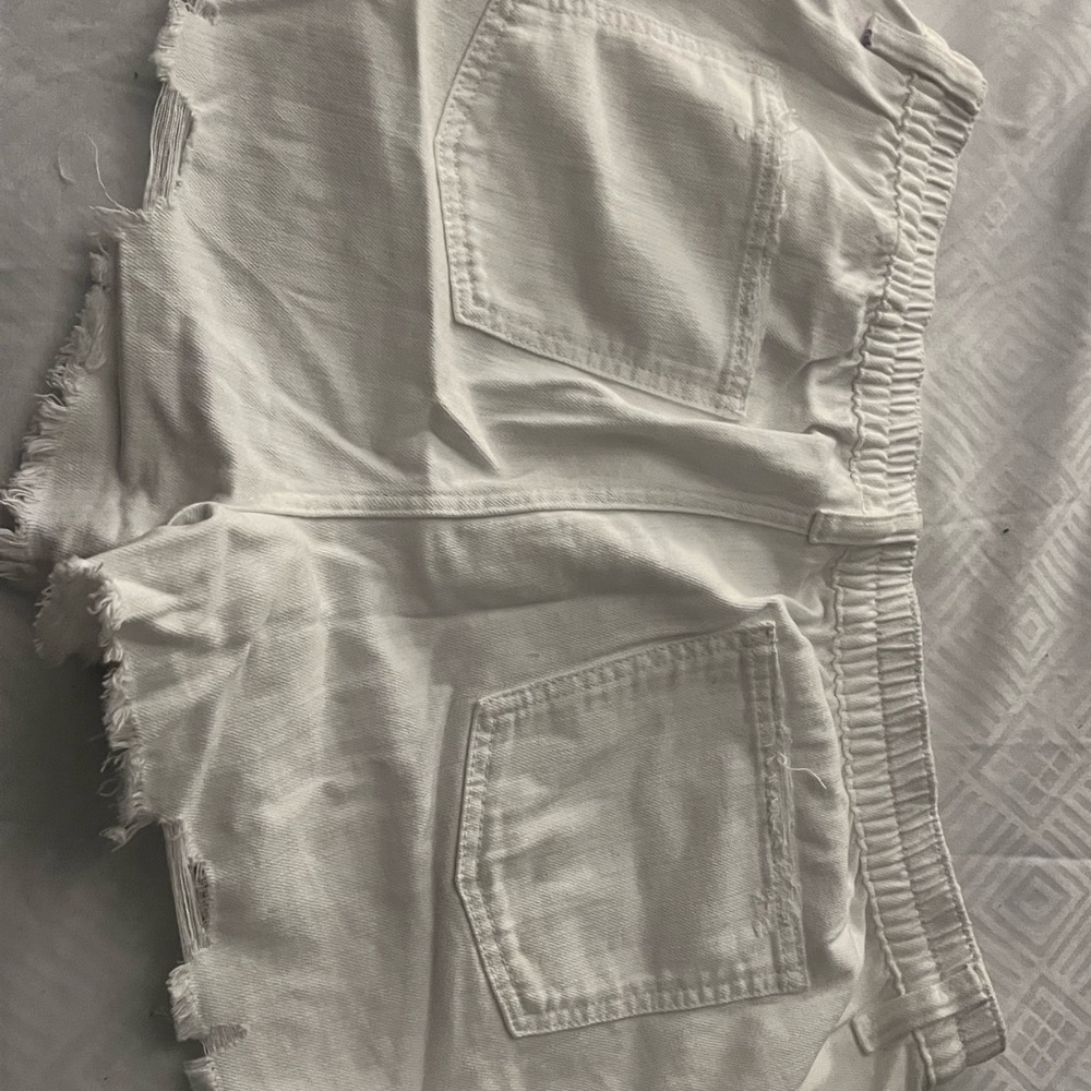 Aerie High Waist White Shorts